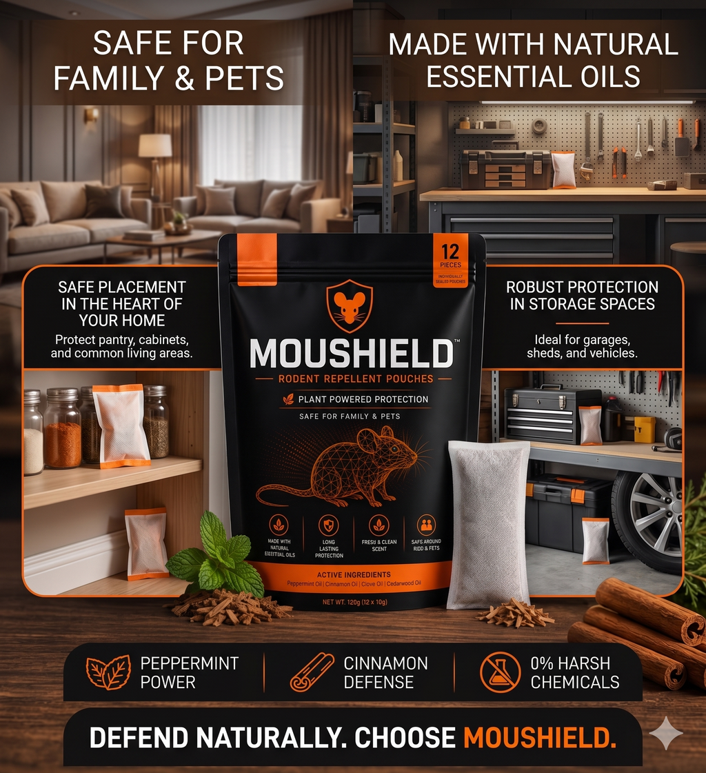 Moushield Natural Mouse & Rodent Repeller Pouch
